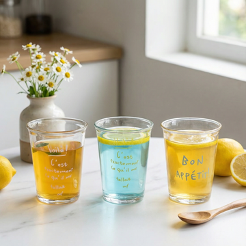 French Style Clear Glass Tumbler