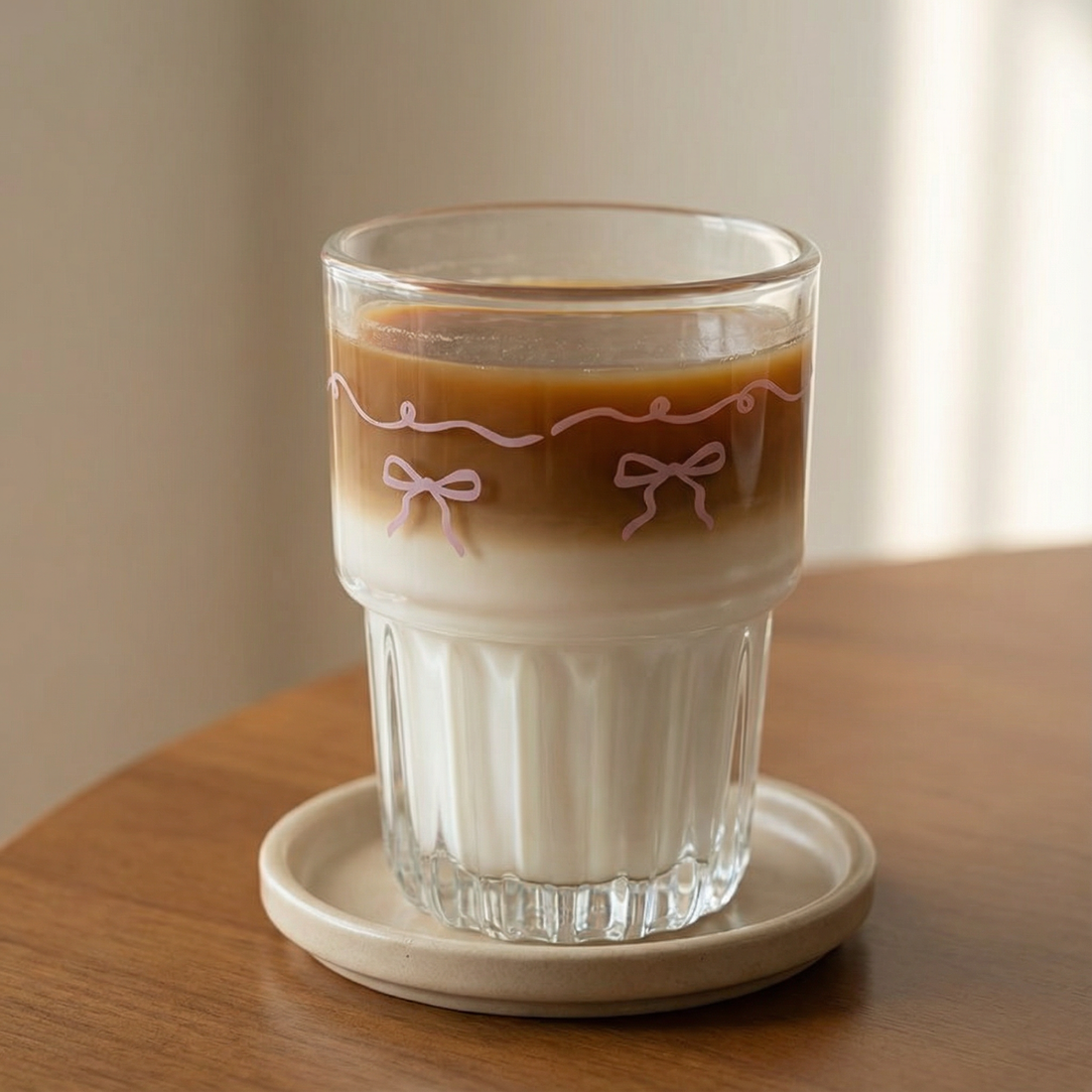 French Bow Illustrated Glass